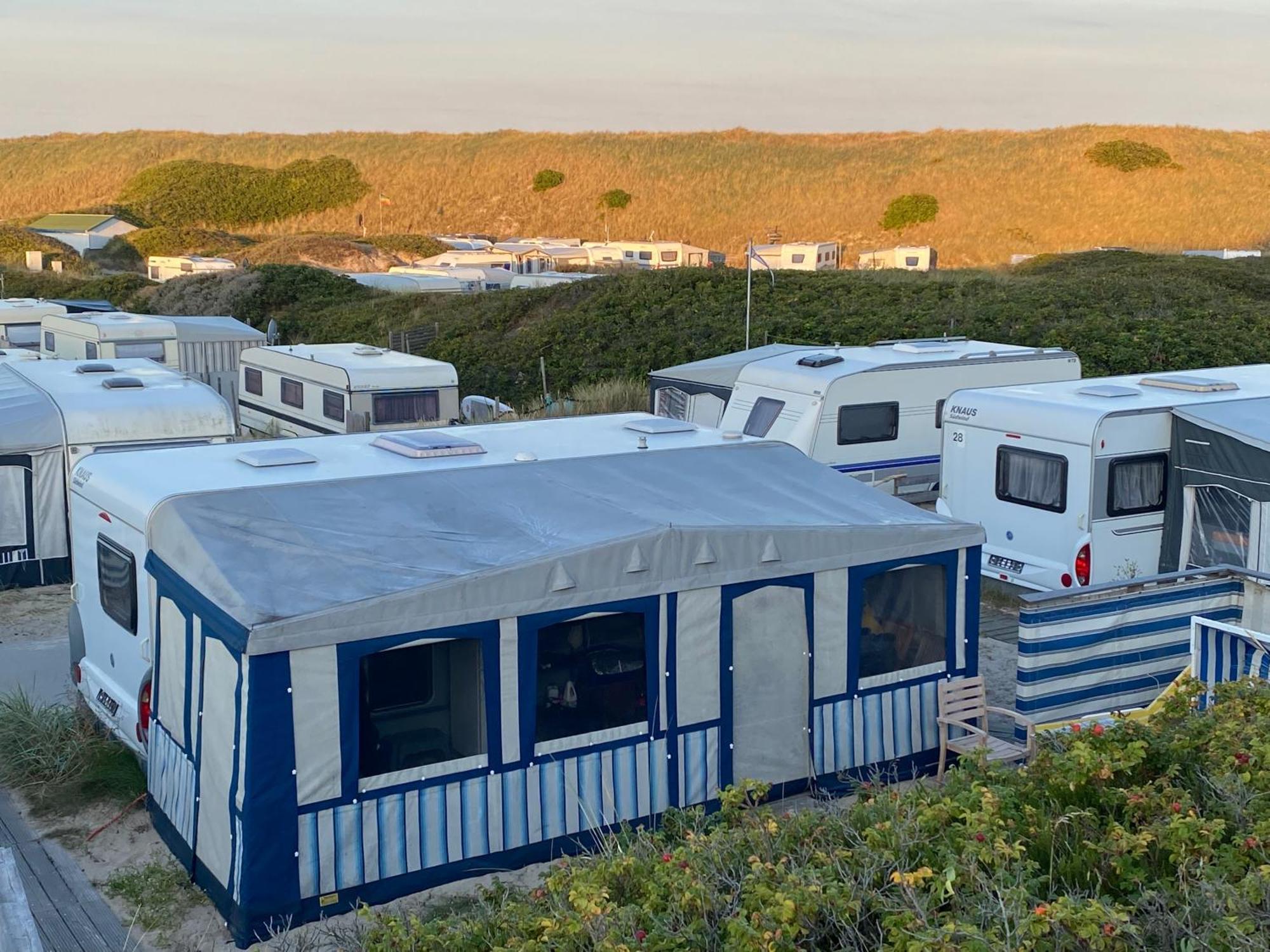 Wohnwagenvermietung Hoernum / Sylt Kültér fotó